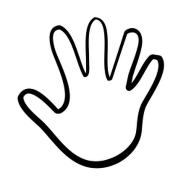 Ладошка шаблон