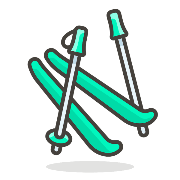 Нарисовать лыжи