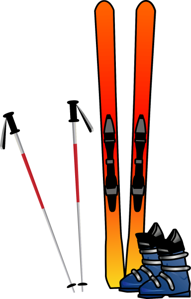 Лыжи рисунок