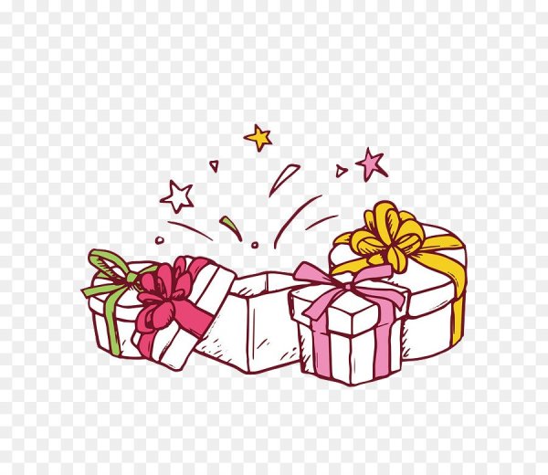 Подарочная коробка мультяшная