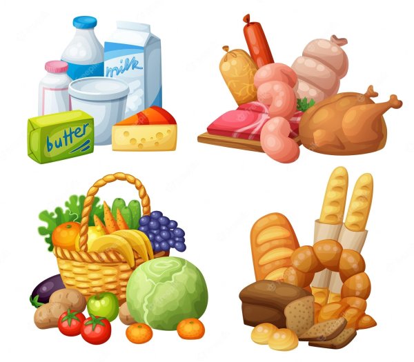 Набор продуктов вектор