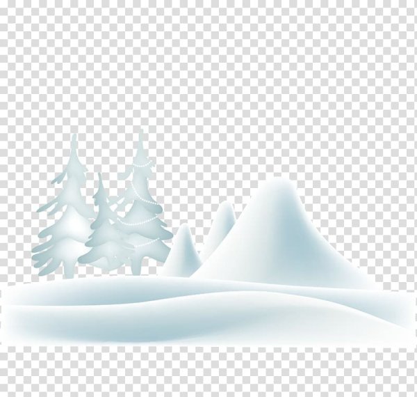 Сугроб без фона