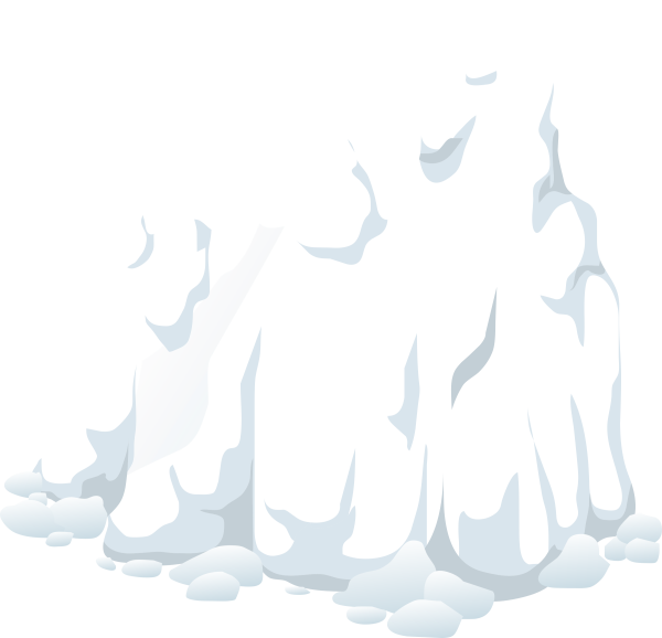 Сугроб без фона