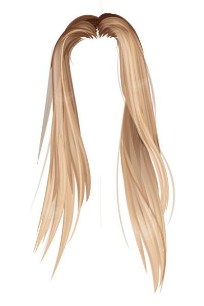 Волосы на прозрачном фоне нарисованные