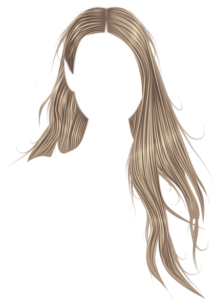 Волосы без фона нарисованные