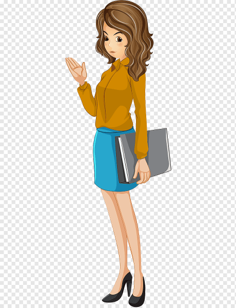 Мультяшная полная женщина