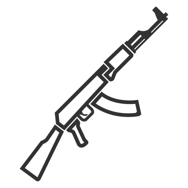 Автомат АК 47 вектор