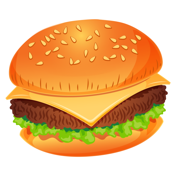 Мультяшные бургер