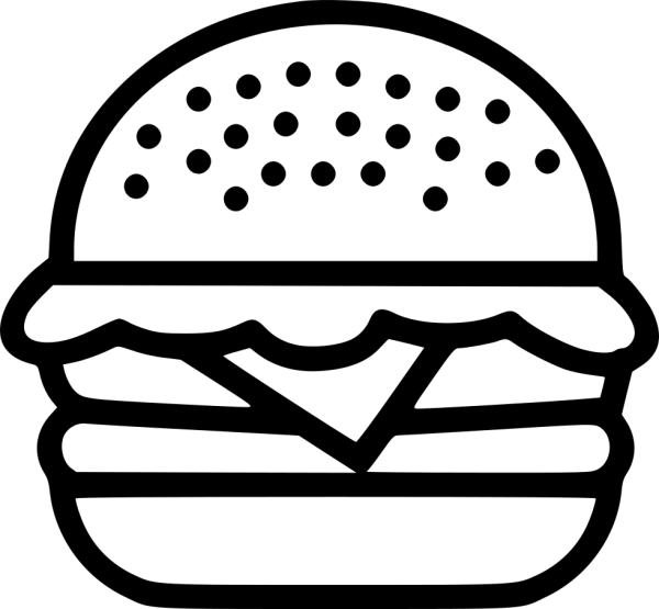 Раскраска гамбургер