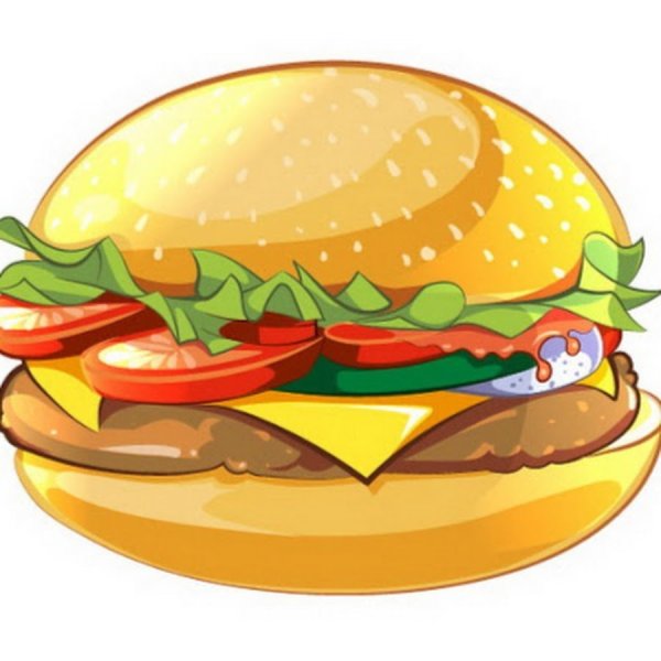 Гамбургер рисунок