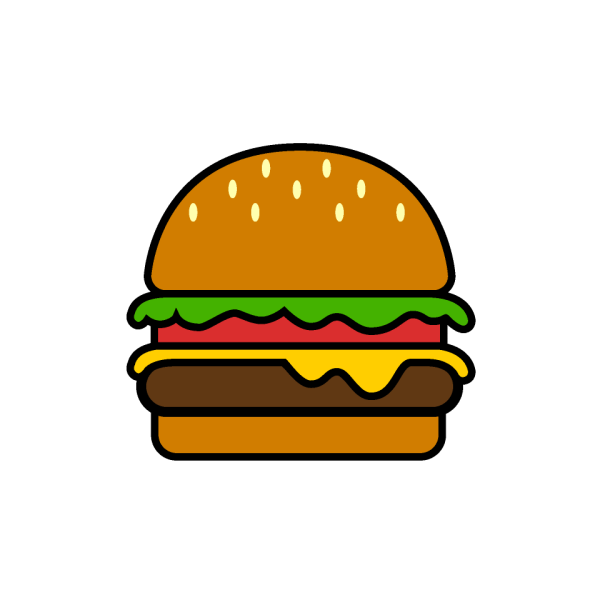 Нарисовать бургер