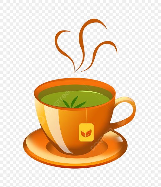 Кружка чая мультяшная