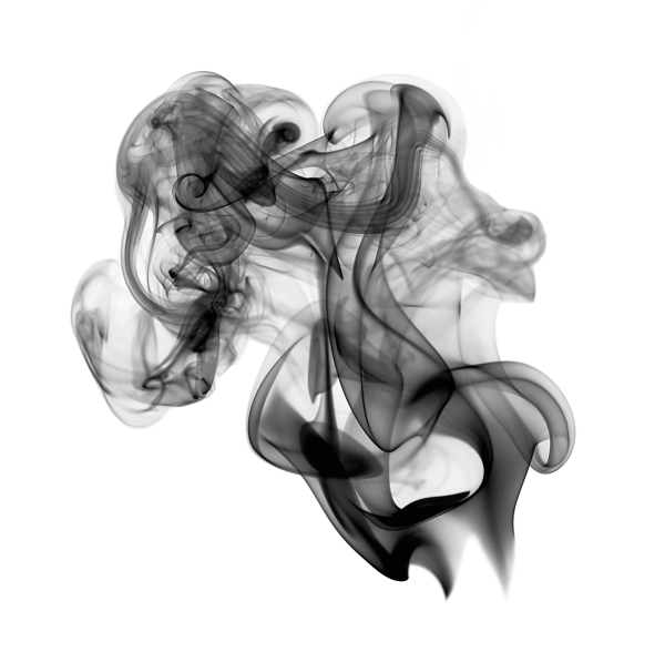 Дым на прозрачном фоне