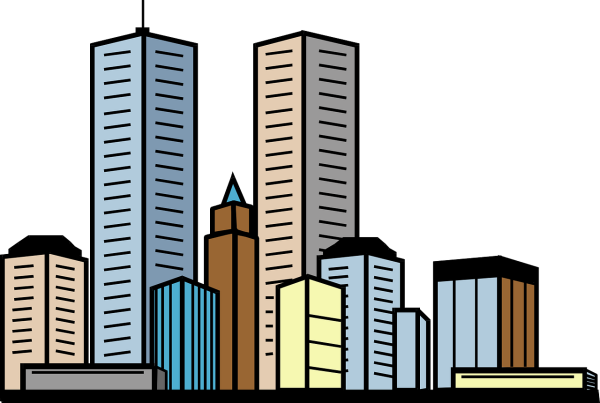 Здание на прозрачном фоне