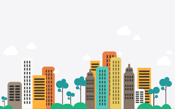 Векторное изображение города