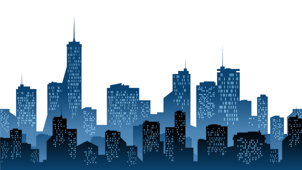 Силуэты домов города