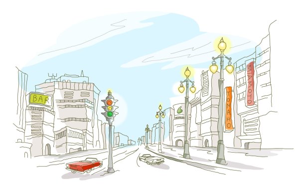 Город рисунок