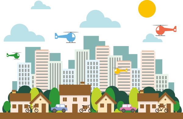 Мультяшные города