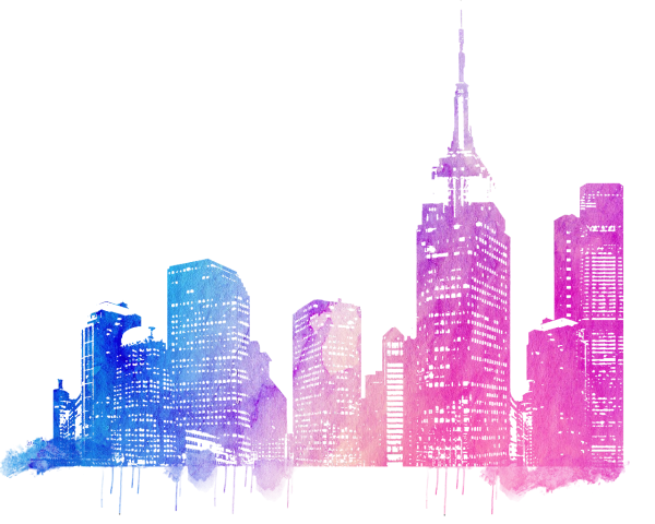 Очертания небоскребов