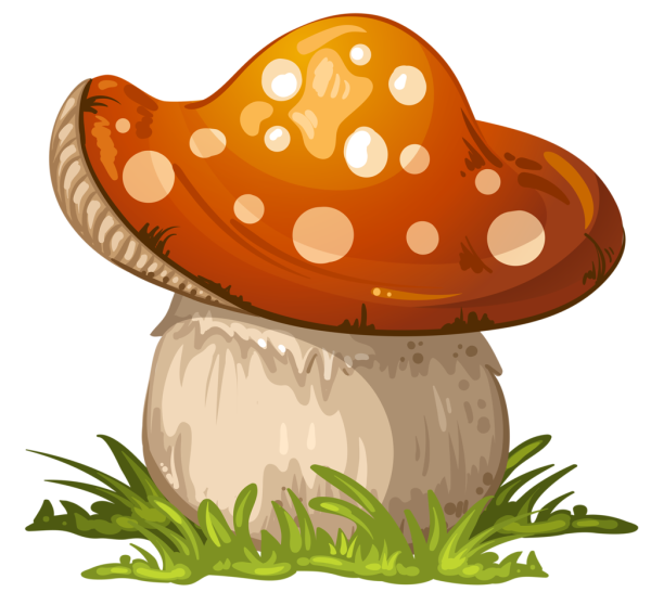 Грибочки мультяшные