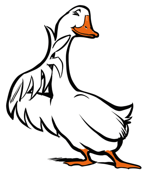 Гусь мультяшный