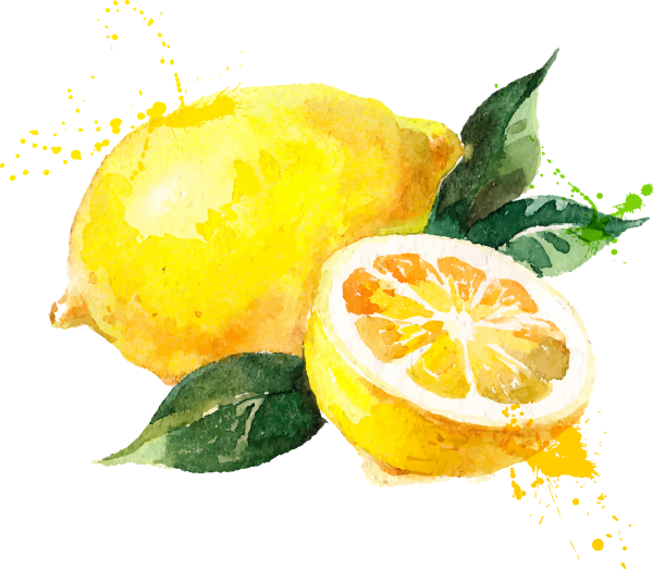 Лимон рисунок