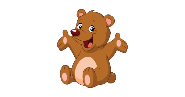 Медведь на прозрачном фоне