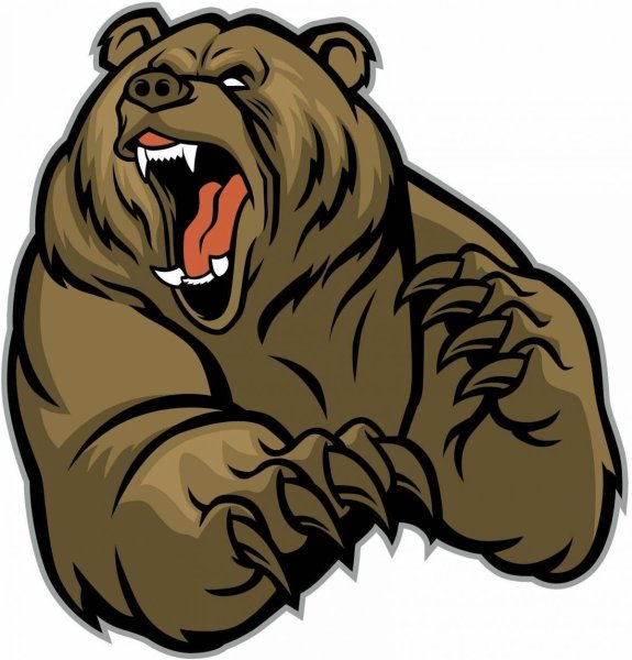 Медведь Гризли злой