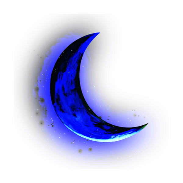 Месяц для детей на прозрачном фоне