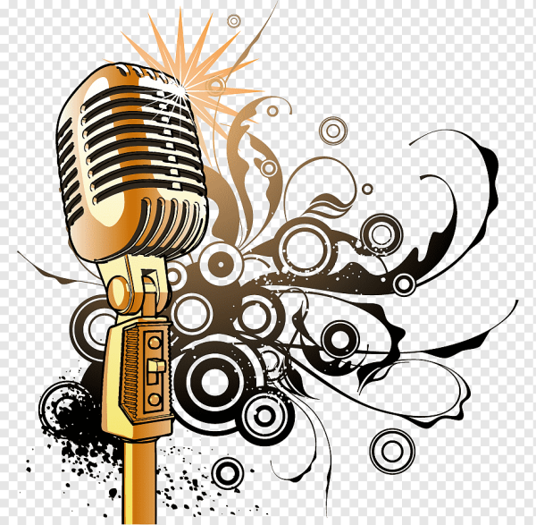 Микрофон на прозрачном фоне