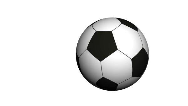 Футбольный мяч на белом фоне