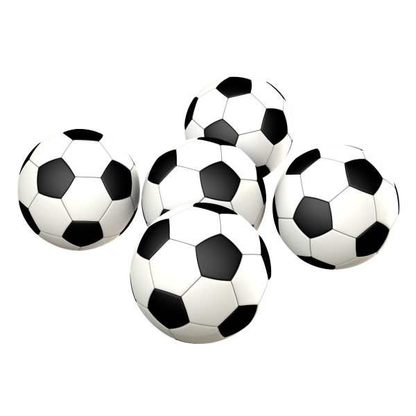 Футбольный мяч на прозрачном фоне