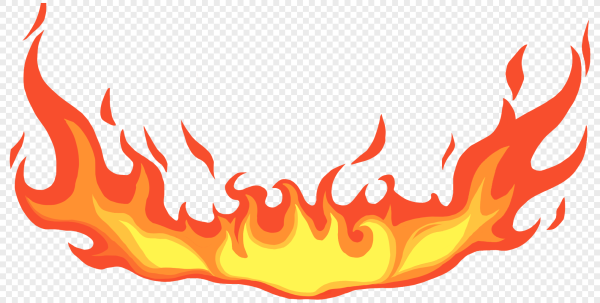 Огонь вектор без фона