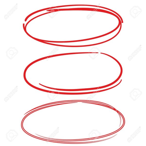 Овал от руки