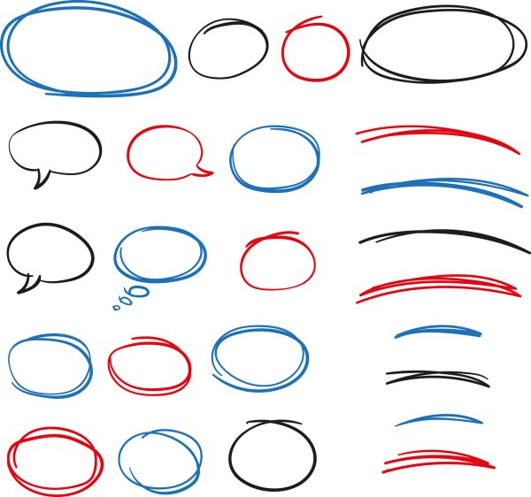Овал нарисованный от руки