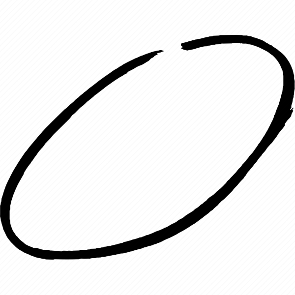 Обводка овал