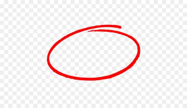 Красная обводка без фона