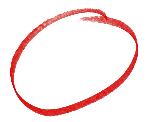 Красный кружок обводка