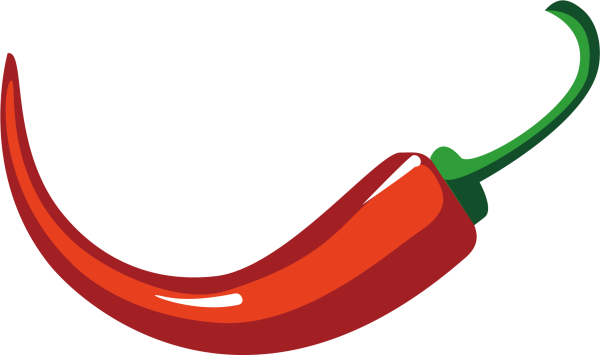 Перец красный острый вектор