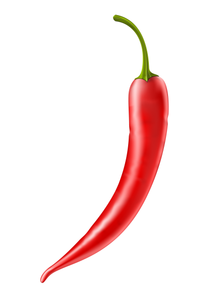 Перец Чили на белом фоне