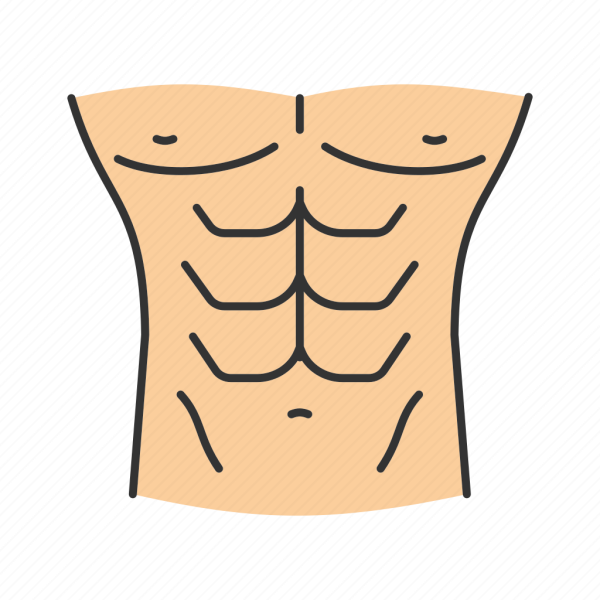 Рисовать кубики на животе