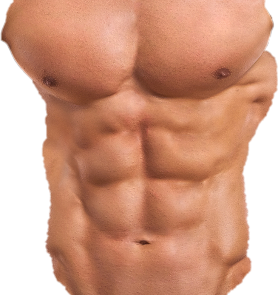 Кубики на животе мужчины