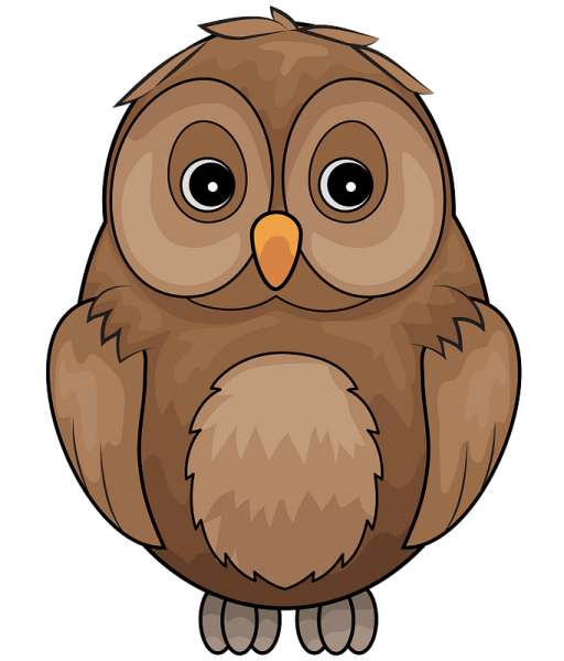 Сова мультяшная