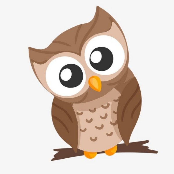 Сова мультяшная