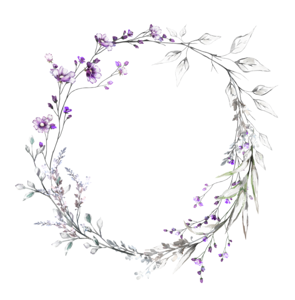 Цветочная рамка для логотипа