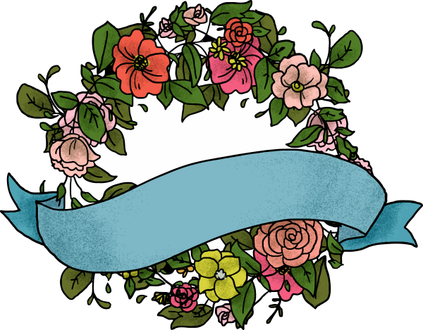 Ленточка с цветами