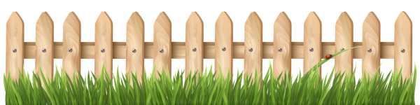 Деревянный забор на прозрачном фоне