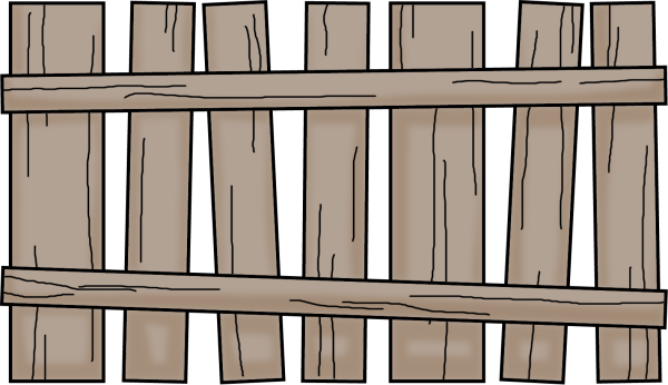 Векторный забор деревянный
