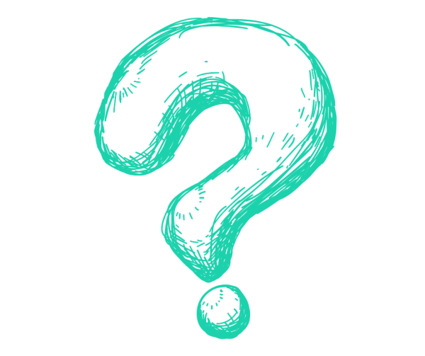 Нарисованный знак вопроса