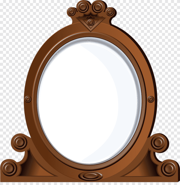 Зеркало в мультяшном стиле